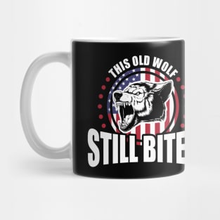 This Old Wolf Still Bites Patriotic Veteran Mug